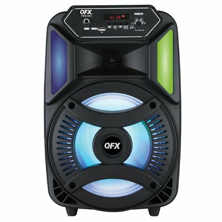 QFX 8-In. 17-Watt True Wireless Stereo Bluetooth Rechargeable Speaker with Remote PBX-803